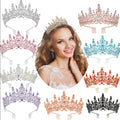 Summer Bridal Wedding Tiara Birthday Party Hair Accessories Crystal Prom Tiaras Queen Crown for Girl