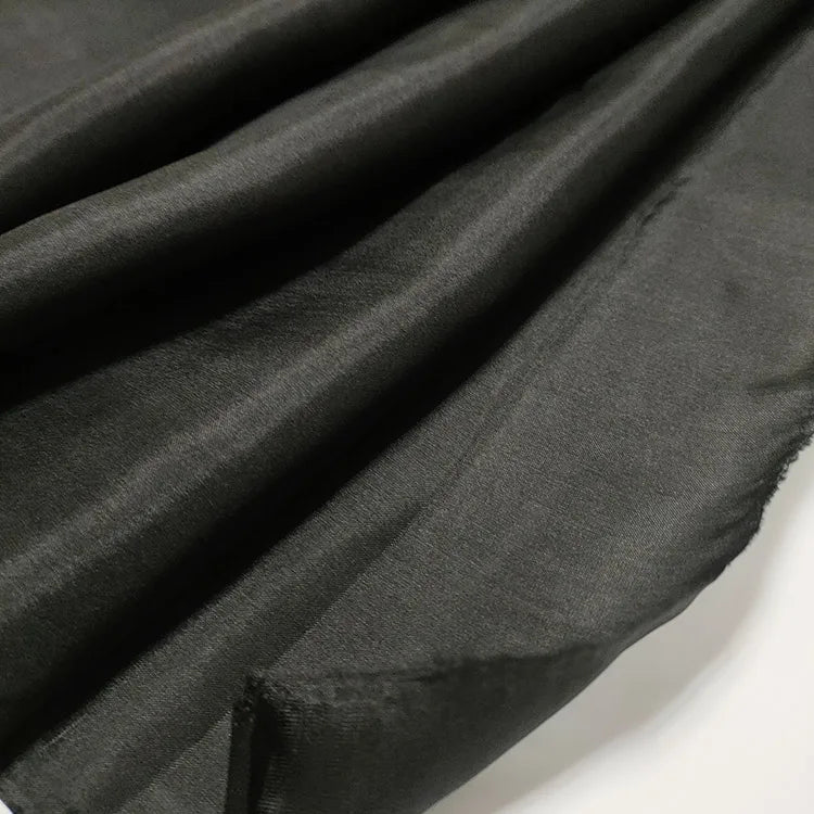 Black Color 8mm Silk Habotai 45" Width 100% Mulberry Silk Fabric for Shirts Lining Fabric Sell by the Yard