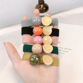 In Stock! Fashion Colorful Hair Tie Korean Simple Design Elastic Hair Ring Hair Band for Women