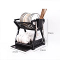 New Dish Rack Kitchen Storagetableware Plastic Bowl Rack Water Filter Rackhousehold Double-layer Multi-functional Storage Rack
