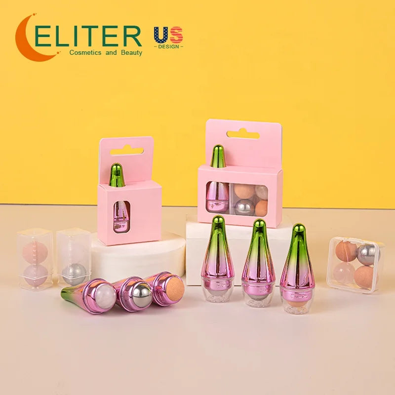 Eliter 2023 Hot Sell Automatic Ice Lift Massager Face Lifting Roller Jade Roller and Massager 8 Oil Absorbing Roller