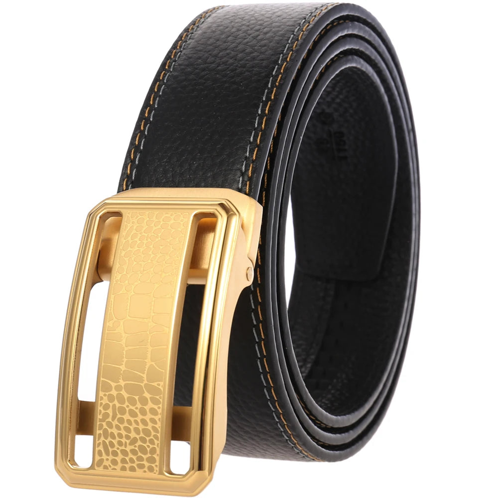 LY36-61344-5 Stainless Steel Buckle Top Layer Cowhide Belt Popular