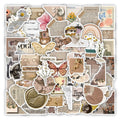 European American Retro DIY Anime Creative Hand Account Record Sticker  Value PVC Die Cut Vinyl Stickers Cartoon Stickers