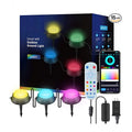 15 Pack Smart Tuya App Control RGBICW Music Sync Pathway LightsGround LightsOutdoor Lawn Light for Garden Yard PatioDecor