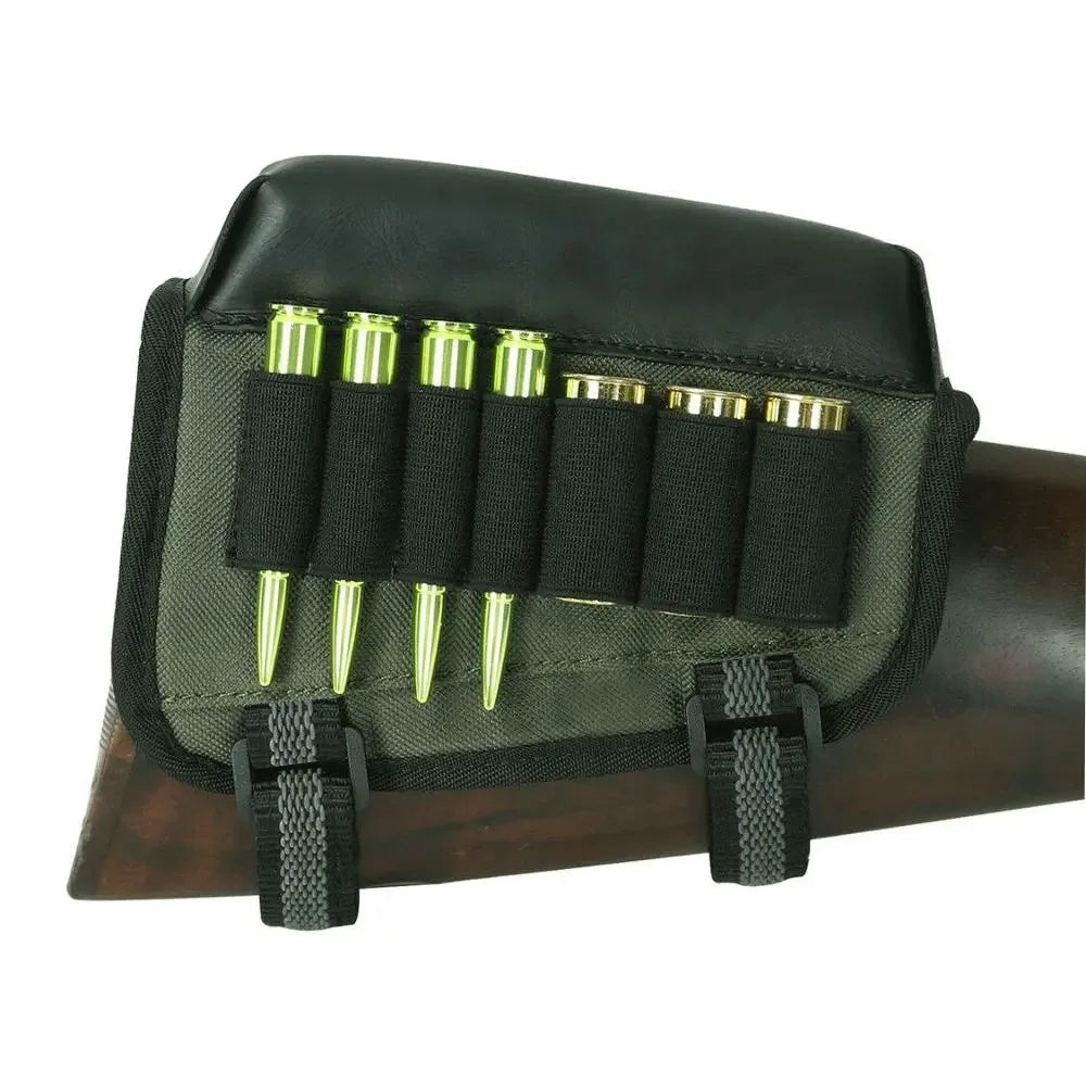 Nylon Outdoor Multi-functional Tactical Bullet Bag Gun Holster with Chin Rest Accessory Magazine Bag for CS Hunting Shooting