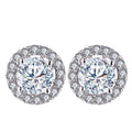 MSE-514 18K White Gold Women Fashion Gift Jewelry 0.9ct D VS1 Customization Lab Grown Diamond Earrings