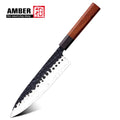 Hot Sales 8inch High Carbon Steel Hammered Japanese Chef Knife with Premium Mkuruti Wood Handle