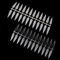 Professional Nail Tips 4 Colors Full Cover 240PCS Acrylic False Tips Display Long Sharp Stiletto Nail Tips