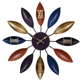 58.5cm Easy Installation Creative Hallway Decor Wall Clocks Wall Hanging Decorative Metal Wall Clock for Living Room Home Decor