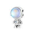 925 Sterling Silver Cute Astronaut Charms Original Design Pendant Fit Bracelet Women Silver Jewelry DIY Accessories BSC578