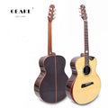 Professional S-600C Solid Cedar Rosewood Acoustic Guitar Handmade Product