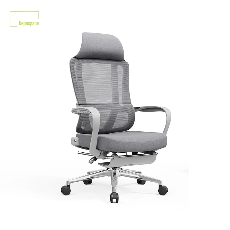 Larger Headrest and Backrest Dimensions Ergonomic Full Mesh High Back 180Â° Adjustable Office Chair with Footrest for Napping