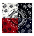 Wholesale 27*27inches Extra Large Cotton Bandanas Custom Printed Multifunction Oversized Paisley Headscarf for Men Women