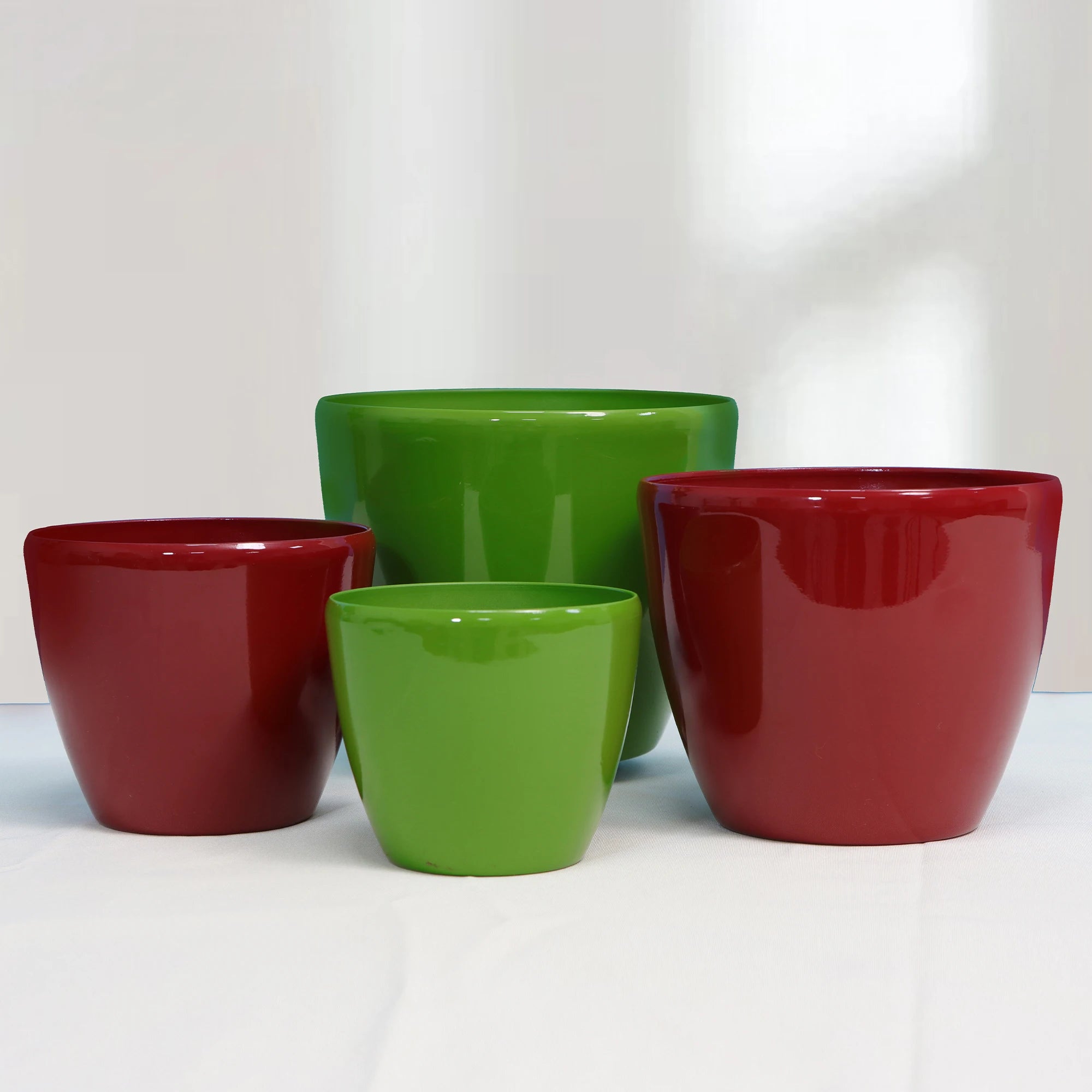 Hot Sale HG-0815-2 Small Flower Tree Grow Planter Pot Plastic Self Watering Eco-Friendly Modern Home Office Garden Everyday