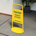 Outdoor minimalist style double-sided floor display board customization