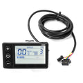 S866 LCD Display Meter Control Panel for Electric Bikes and Scooters 24V 36V 48V With SM Plug Electric Bicycle Parts