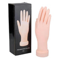 TAMAX NAT008 Practice Soft Plastic Flexible Bendable False Hand Mannequin Model Training Nail Tool for Commercial & Home Use
