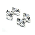 Women's High Heel Shoe Clips Lady Wedding Shoes Accessories with Motif Rhinestones Glass Material