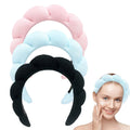 Custom logo Twist Hairband Wrap Velvet Terry Cloth Sponge Spa Facial Hair Band Drying Towels Super Absorbent Microfiber Headband