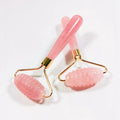 HZ Factory Direct Rose Quartz Face Roller and Gua Sha Set for Massaging