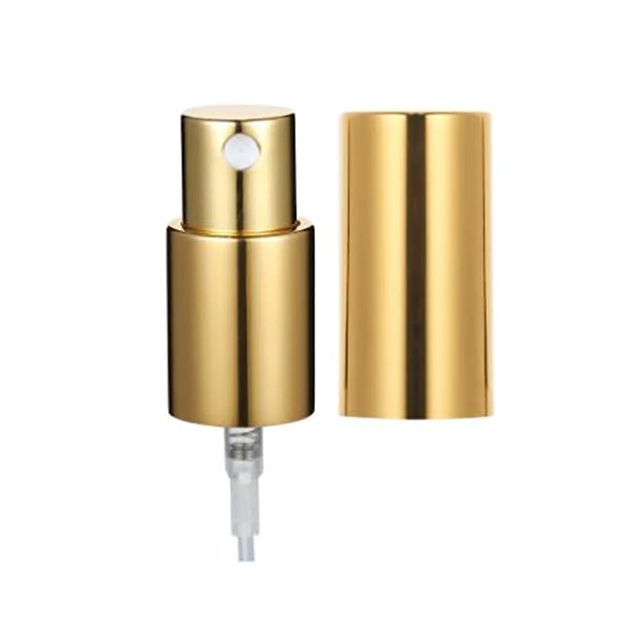Gold Black Pink Aluminum Dosage 0.12ml 0.18ml Mist Spray 13mm 15mm 18mm 20mm 24mm Refillable Foundation Pump