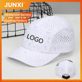 Custom Printing Logo Nylon Camping Hat With Laser Cut Holes for Breathability Running Hiking Outdoor Sports Cap Wholesale Cap