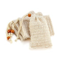 Wholesale 9X14cm Natural Sisal Soap Saver Bag Pouch Soap Exfoliating Bag for Shower