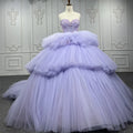 9906 New Long Purple Banquet Temperament Banquet Dress Prom Party Sleeveless Lace up Evening Dresses