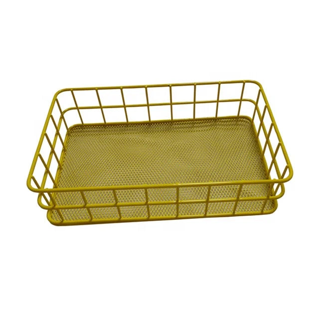 Modern Metal Wire Cloth Powder Coated Multifunctional Book Organizer Storage Rack