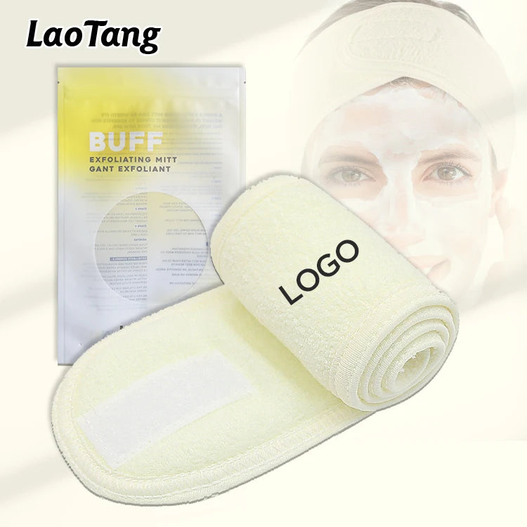 New Design Headband Solid Color Soft Makeup Wash Face Elastic Thickened Hairband Women Headband Headwear Bath Headband