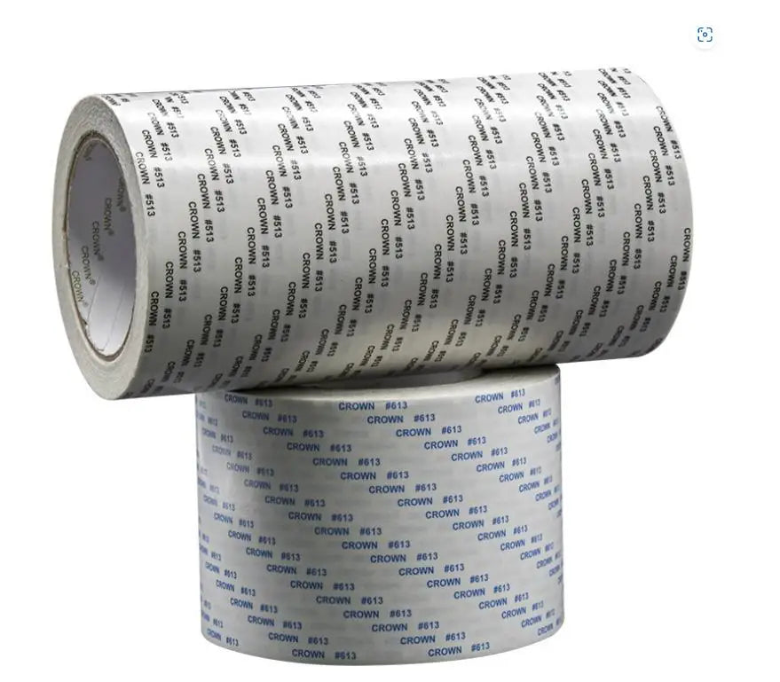 Wholesale Strong High Temperature Resistant Double Sided Tape Crown 513 613 Non Woven White Transparent Tissue Paper Hot Melt