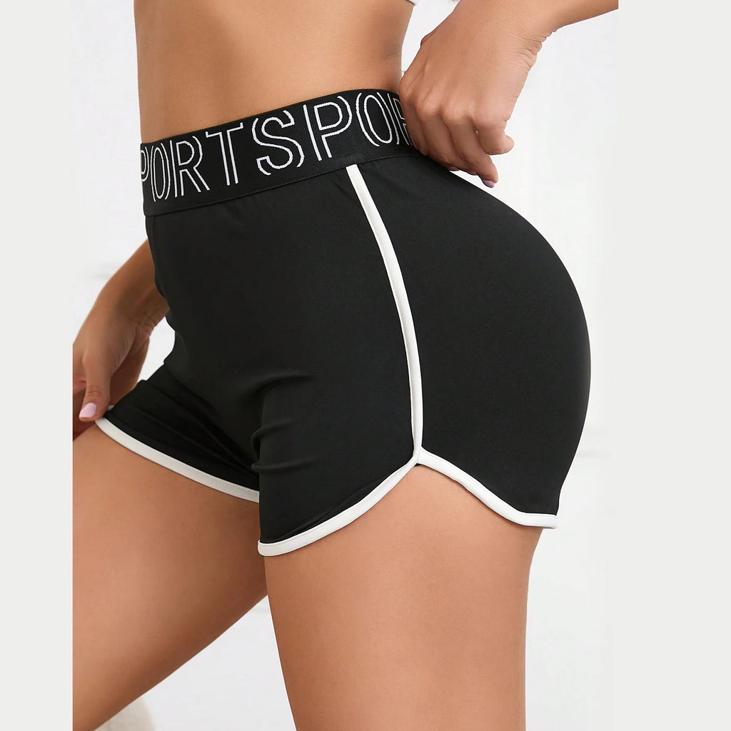 FLW Women's High-Waisted Quick Dry Active Shorts Gym Workout Running Print Yoga Shorts for Hiking