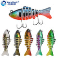 6 Colors 7 Segment  Fishing Lures Jointed Swimbait Wobblers Crankbait Hard Bait Isca Artificial Fishing Lure