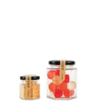Wholesale Hexagonal 180ml 380ml 730ml Glass Bottles Food Honey Glass Jar with Hard Foam Cork for Candy Honey