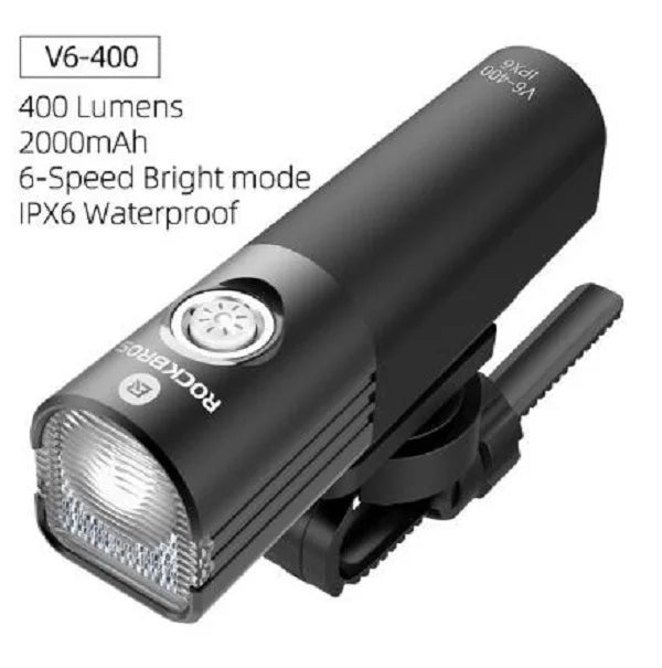 ROCKBROS Bike Light Rainproof Bicycle Front Lamp USB Charging Headlight 800 Lumen Multiple Modes Flashlight Cycling Accessories
