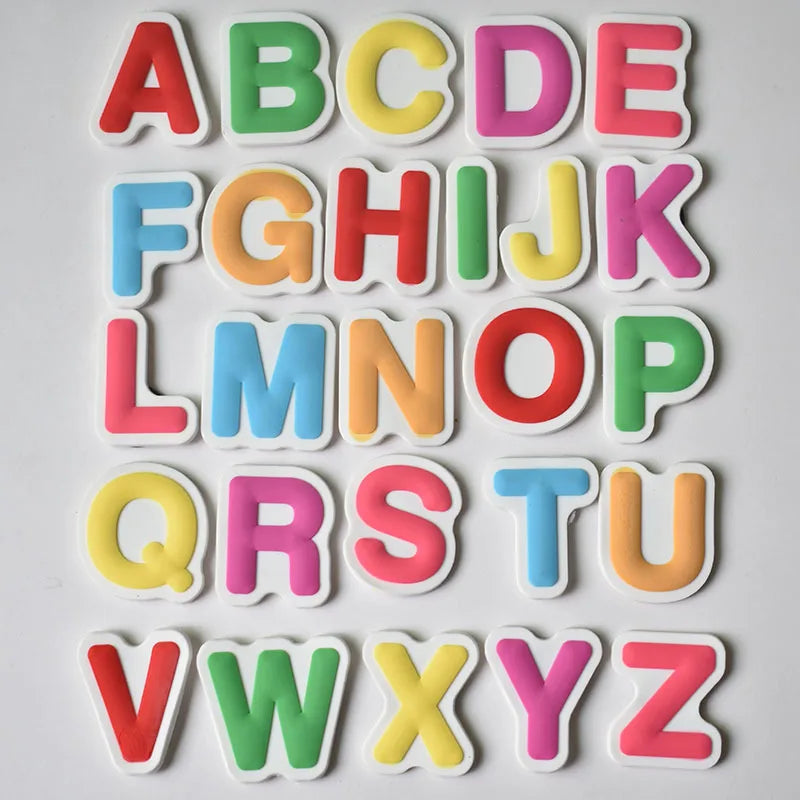 Cute Cartoon Letter Refrigerator Sticker Creative Soft Glue Magnetic Refrigerator Sticker Early Education Stickers