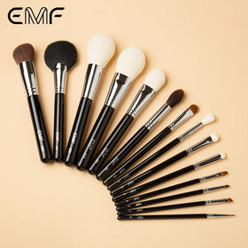 EMF High Performance Makeup Brush Set 14pcs Soft Hair Copper Foundation Eyeshadow Makeup Brushes Cosmetic Beauty Tools