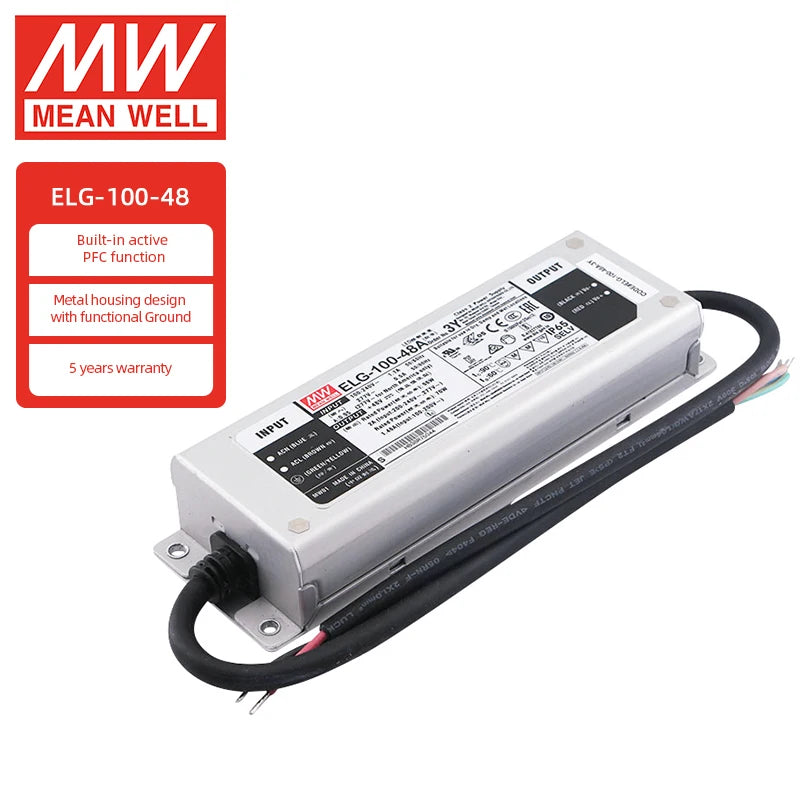 Meanwell ELG-100-48  Power Supply AC-DC Constant Voltage Current LED Driver