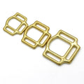Cloxy Metal Horse Hardware 16/20/25mm Solid Brass Horse Halter Hardware Set Solid Brass 3 Way Square Horse Halter Buckle