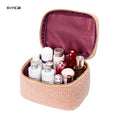 KONCAI New Plush Makeup Pouch Cosmetic Designer Plush Winter Teddy Cosmetic  Beauty Case Cream Fluffy Makeup Bag