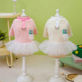 Autumn Winter New Pet Clothes Warm Fleece Thickened Cat Princess Dress Dog Fantasy Velvet Skirt