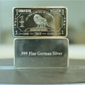 German Silver Products 1 oz Fine German Silver Lion Bullion Bar A157L Cupronickel