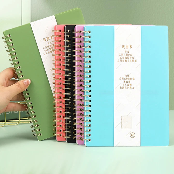 Executive Business Notebook A5 PU Leather Lined Journal Office Meeting Notes Organizer Writing Pad