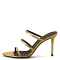 Designer Custom Logo Plus Size Summer Shoes for Women 43 Customized 2023 Triple Straps Stilleto Heel Mules Ladies Sandals