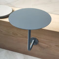 Loft Industrial Style Small Round Iron Gray Coffee Table Side Table with Wall Mount for Coffee Shop