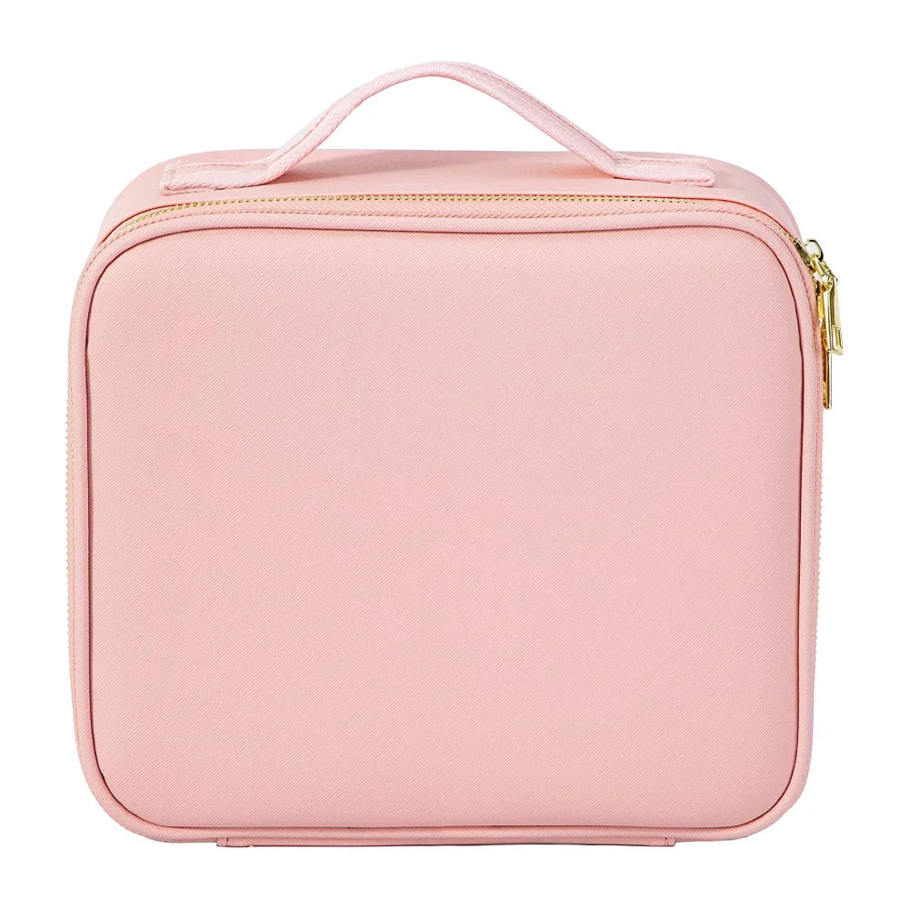 2023 New Large Capacity Makeup Bag with Light Makeup case Full Screen Led Mirror Portable Travel Makeup Storage Bag Storage Box