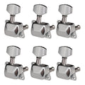 6 Pieces Guitar String Tuning Pegs Semi-closed Tuning Machine Heads Tuners for Electric Guitar Acoustic Guitar(3 Left +