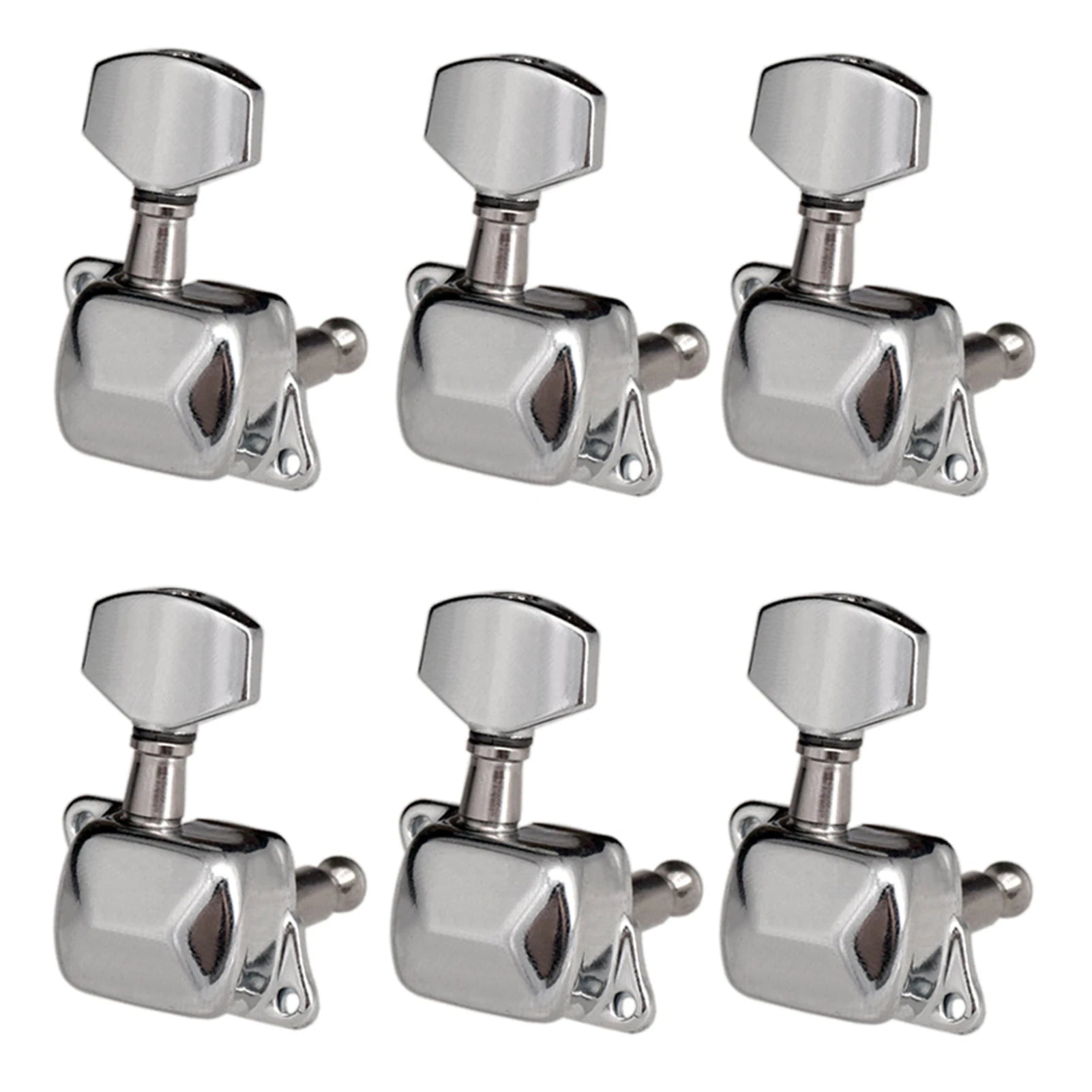 6 Pieces Guitar String Tuning Pegs Semi-closed Tuning Machine Heads Tuners for Electric Guitar Acoustic Guitar(3 Left +