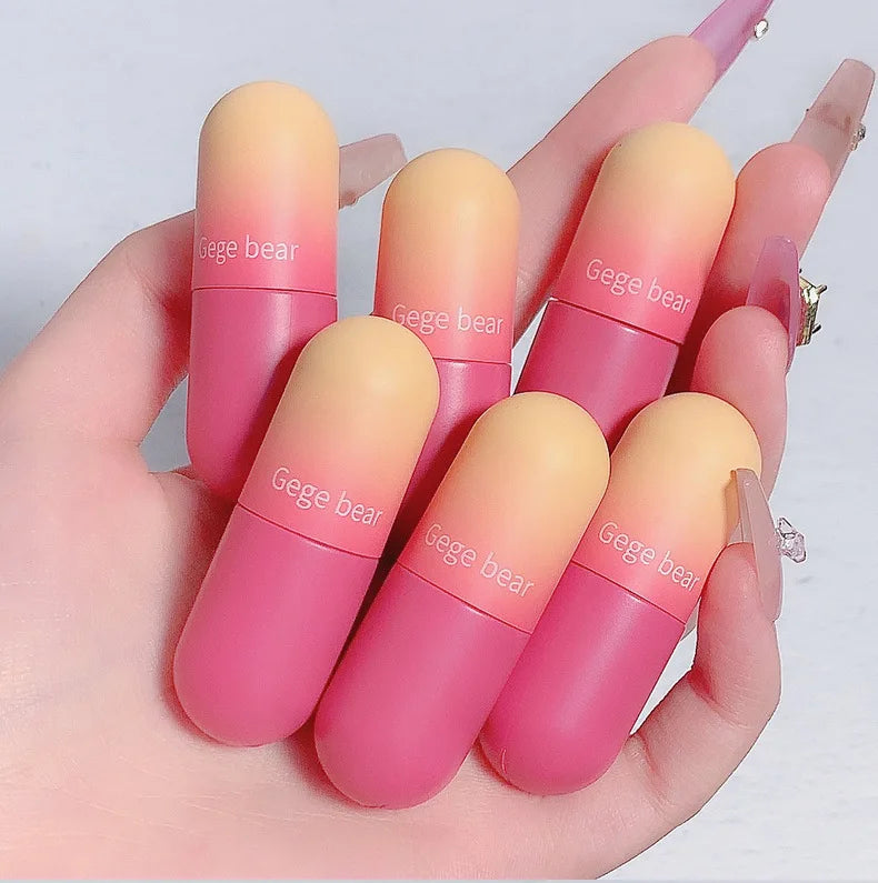 Cute Custom Capsule Pink Lip Gloss Tube Mini Small Lipgloss Tube Liquid Lipstick Lip Balm Tube Container