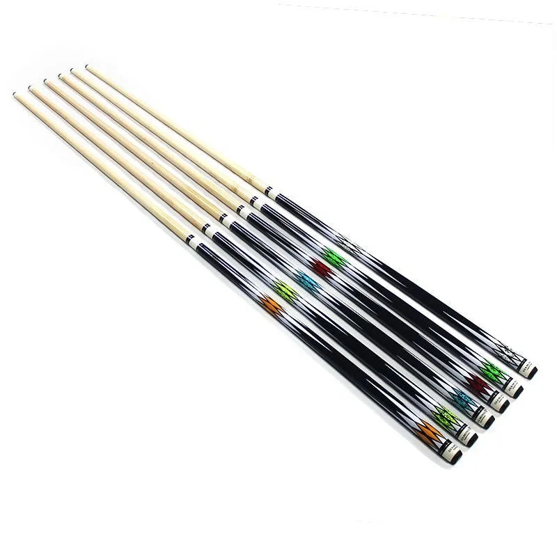 Hot Sell Diamond Design Canadian Maple Wood 58" Inch 13mm Tip 1/2 Jointed Billiard Pool Cue Stick